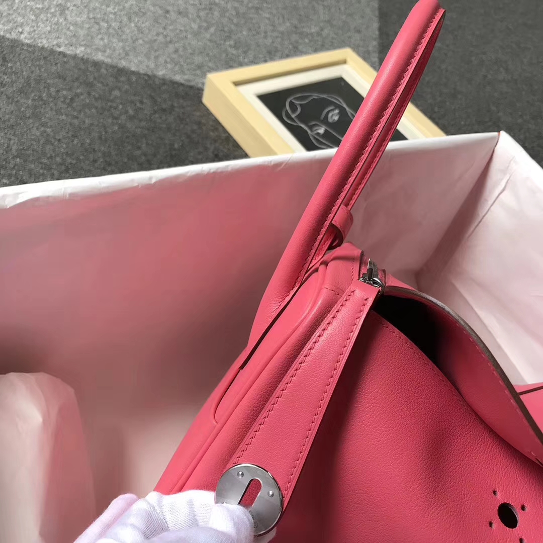 Hermès（爱马仕）8W新唇膏粉 swift皮 Lindy26 银扣