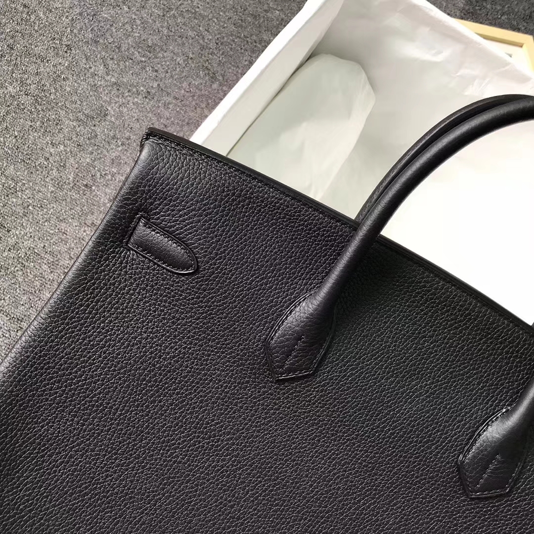 Hermès（爱马仕）黑色 原厂御用顶级小牛皮 Birkin 40 金扣