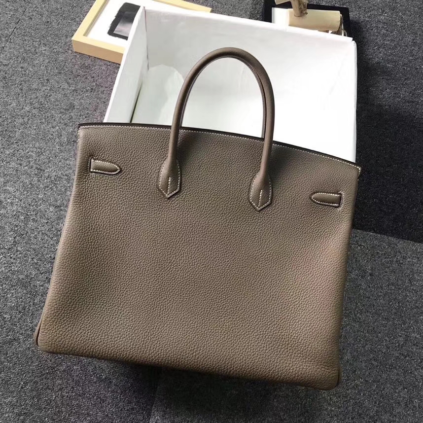 Hermès（爱马仕）大象灰 原厂御用顶级小牛皮 Birkin 40 金扣