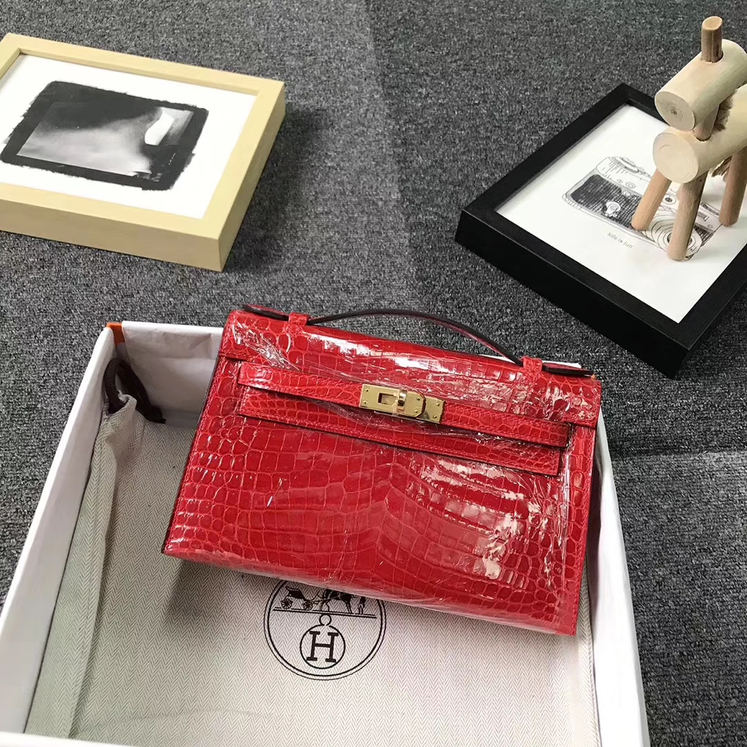 Hermès（爱马仕）法拉利红 Mini Kelly 一代 金扣 全手工