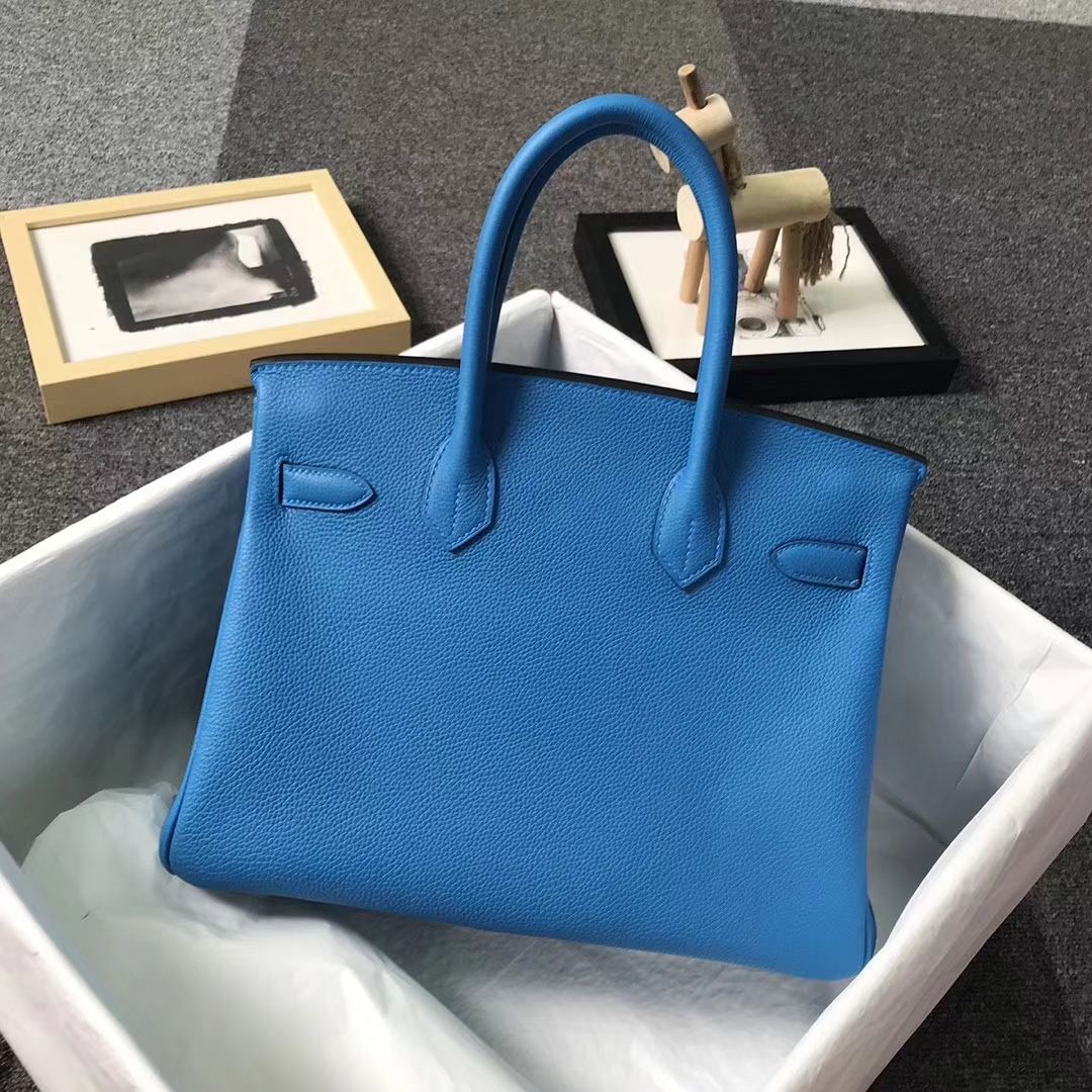 Hermès（爱马仕）B3 坦桑尼亚蓝 原厂御用顶级小牛皮 Birkin 30 银扣