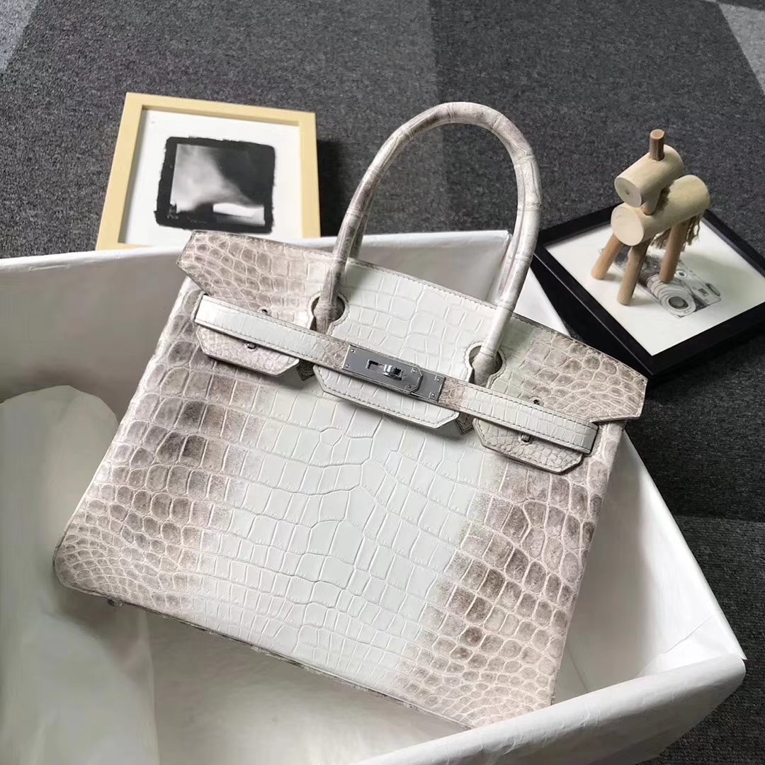 Hermès（爱马仕）喜马拉雅鳄鱼 Birkin 30 银扣