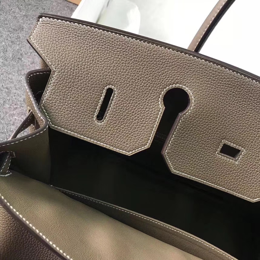 Hermès（爱马仕）大象灰 原厂御用顶级小牛皮 Birkin 40 金扣