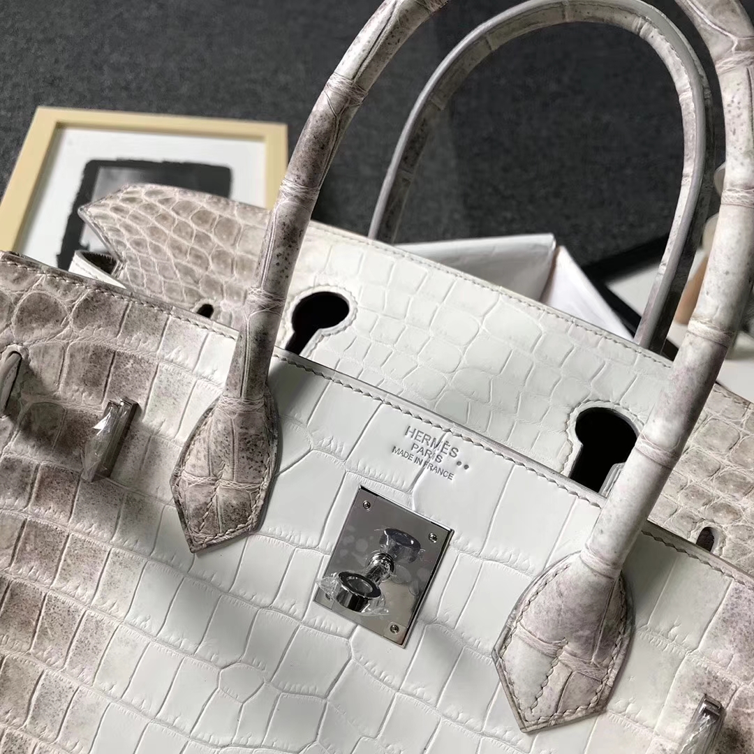 Hermès（爱马仕）喜马拉雅鳄鱼 Birkin 30 银扣
