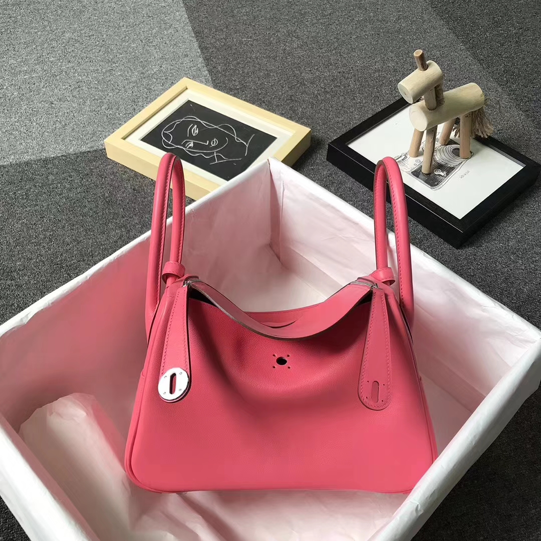 Hermès（爱马仕）8W新唇膏粉 swift皮 Lindy26 银扣