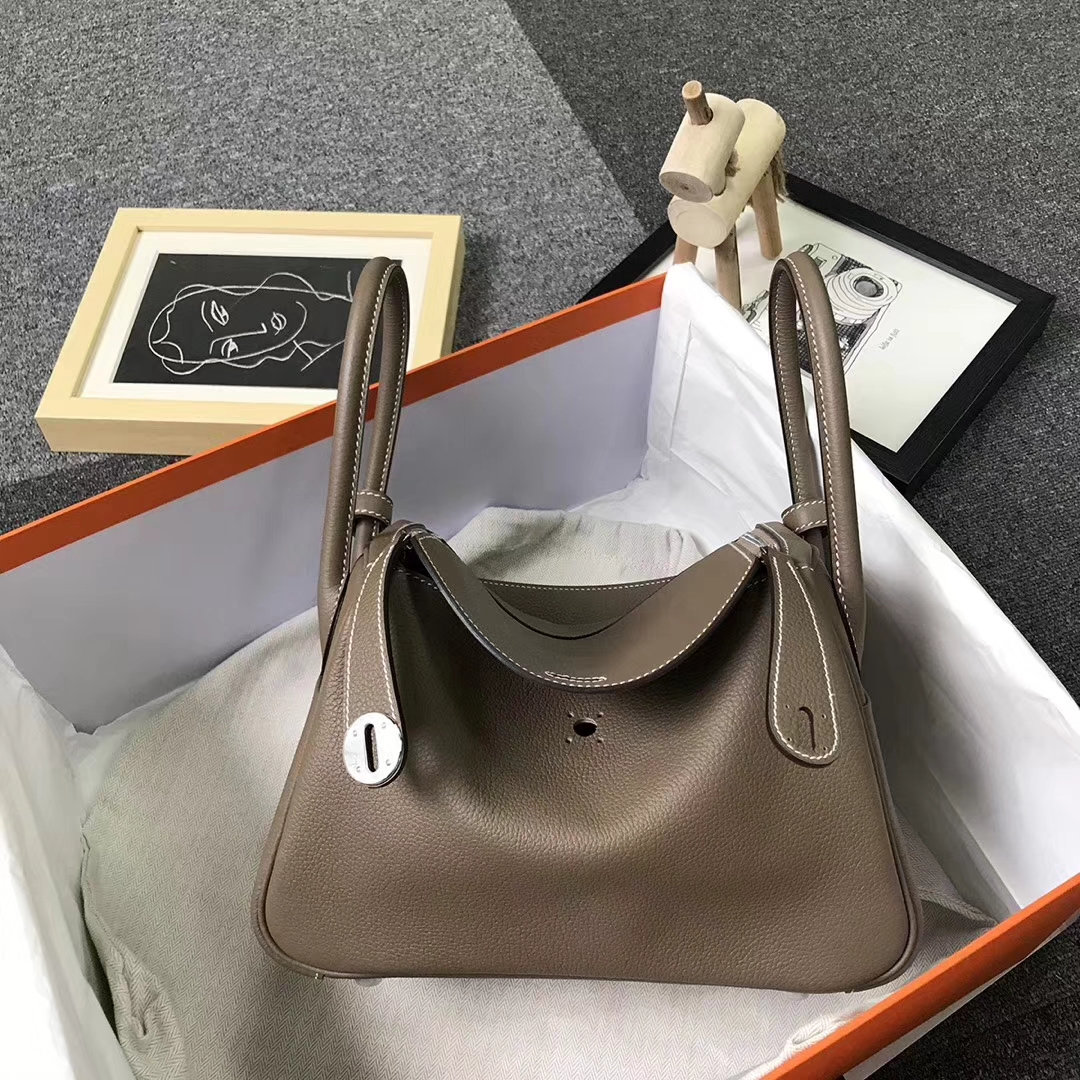 Hermès（爱马仕）CK18 大象灰 原厂御用顶级小牛皮 Lindy 26  金扣 银扣 现货