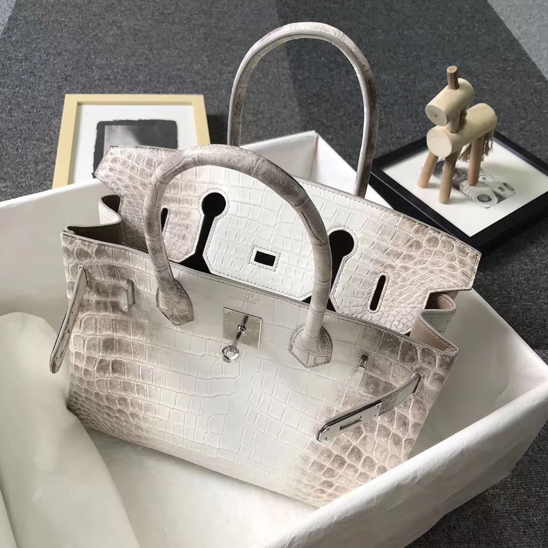 Hermès（爱马仕）喜马拉雅鳄鱼 Birkin 30 银扣