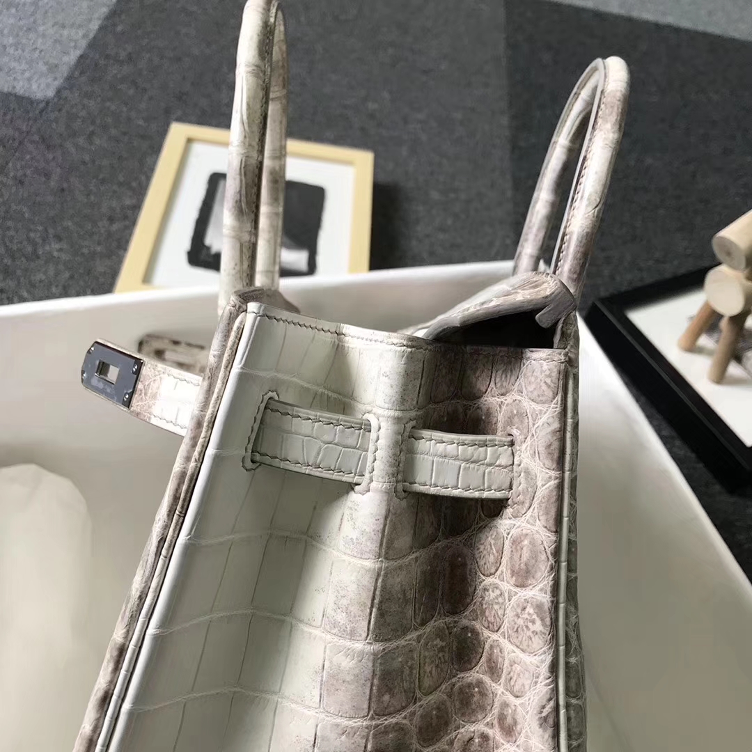 Hermès（爱马仕）喜马拉雅鳄鱼 Birkin 30 银扣