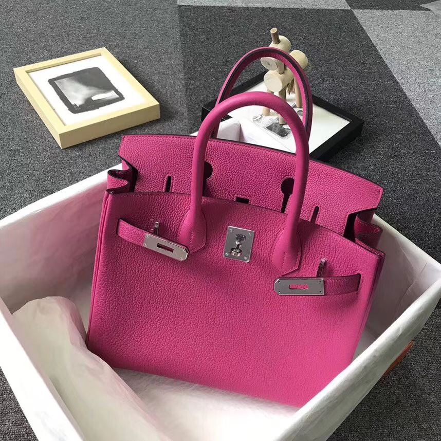 Hermès（爱马仕）L3 玫瑰紫 原厂御用顶级小牛皮 Birkin 30 金扣 银扣 现货