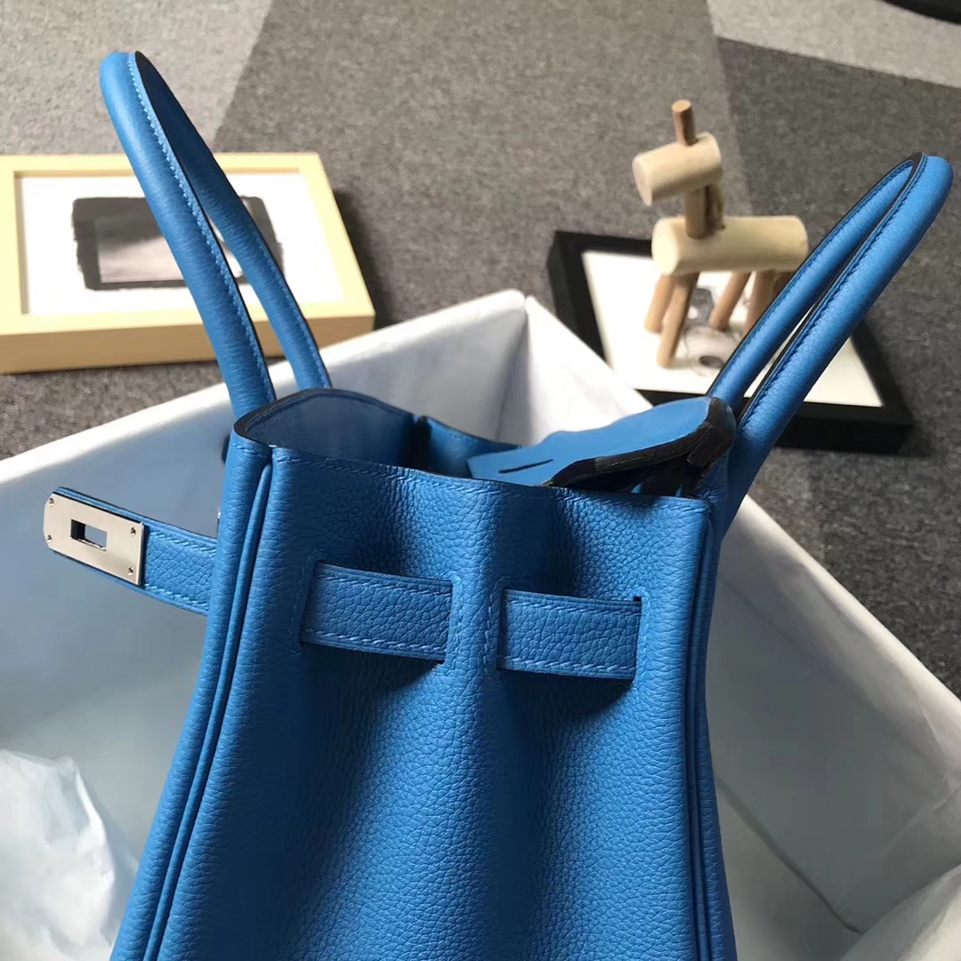 Hermès（爱马仕）B3 坦桑尼亚蓝 原厂御用顶级小牛皮 Birkin 30 银扣