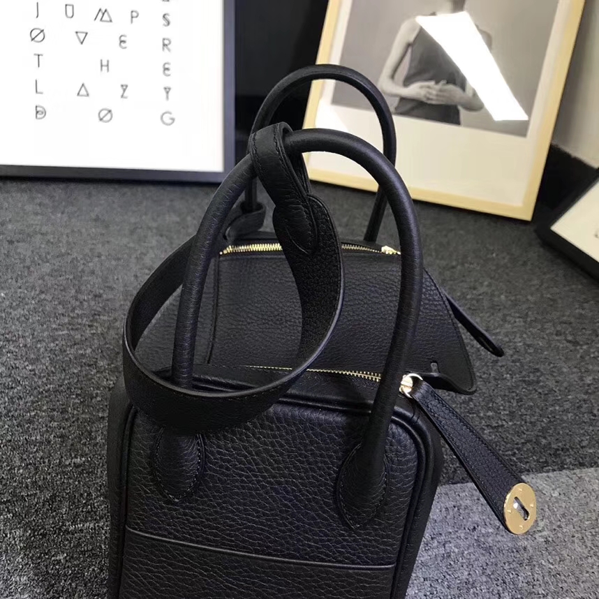 Hermès（爱马仕）CK89 黑色 原厂御用顶级小牛皮 Lindy 26 金扣