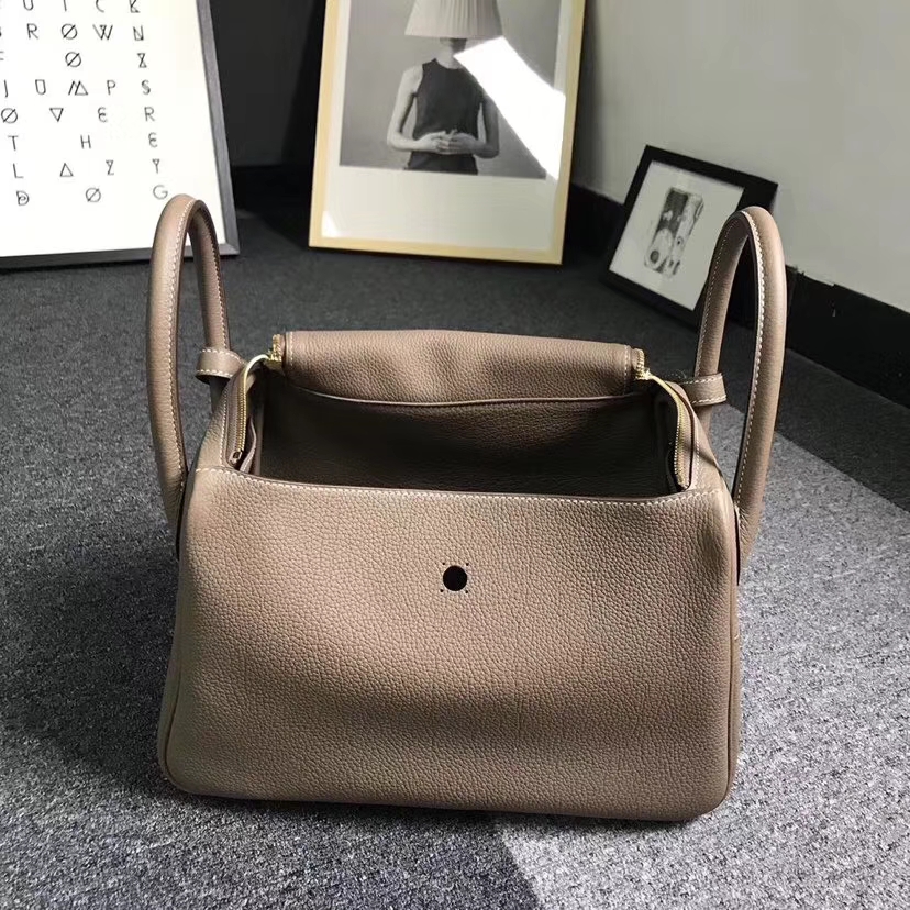 Hermès（爱马仕）CK18 大象灰 原厂御用顶级小牛皮 Lindy 30 金扣 现货