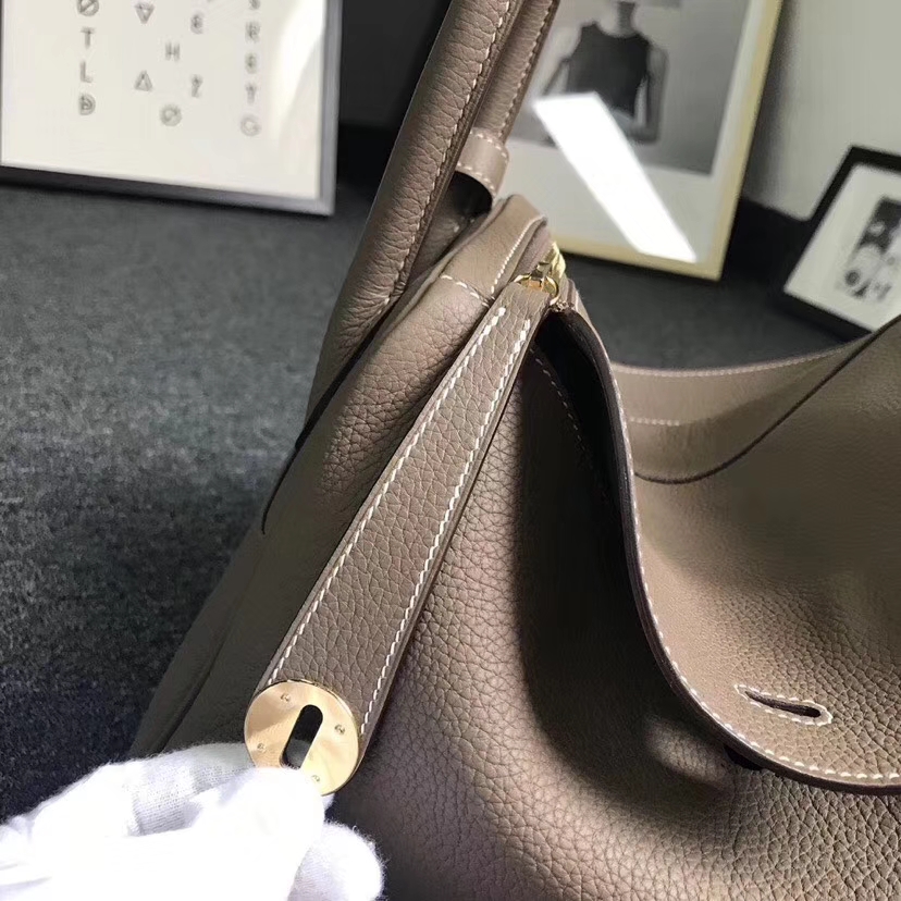 Hermès（爱马仕）CK18 大象灰 原厂御用顶级小牛皮 Lindy 30 金扣 现货