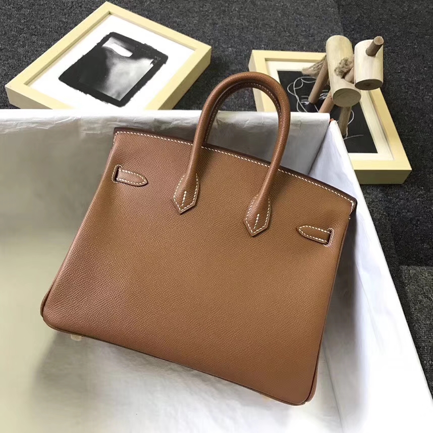 Hermès（爱马仕）金棕色 原厂御用顶级Epsom 皮 Birkin 25 金扣