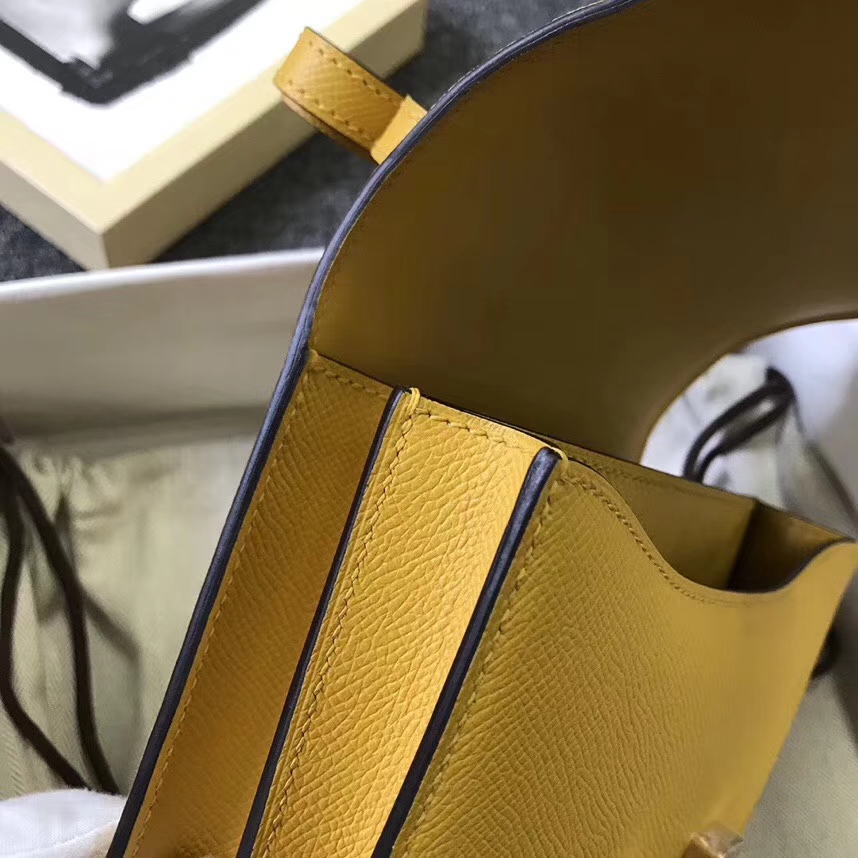 Hermès（爱马仕）9D琥珀黄 epsom皮 Constance 19 金扣 全手工 现货
