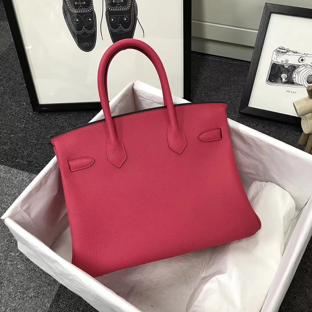 Hermès（爱马仕）I6 极致粉 原厂御用顶级小牛皮 Birkin 30 金扣 现货
