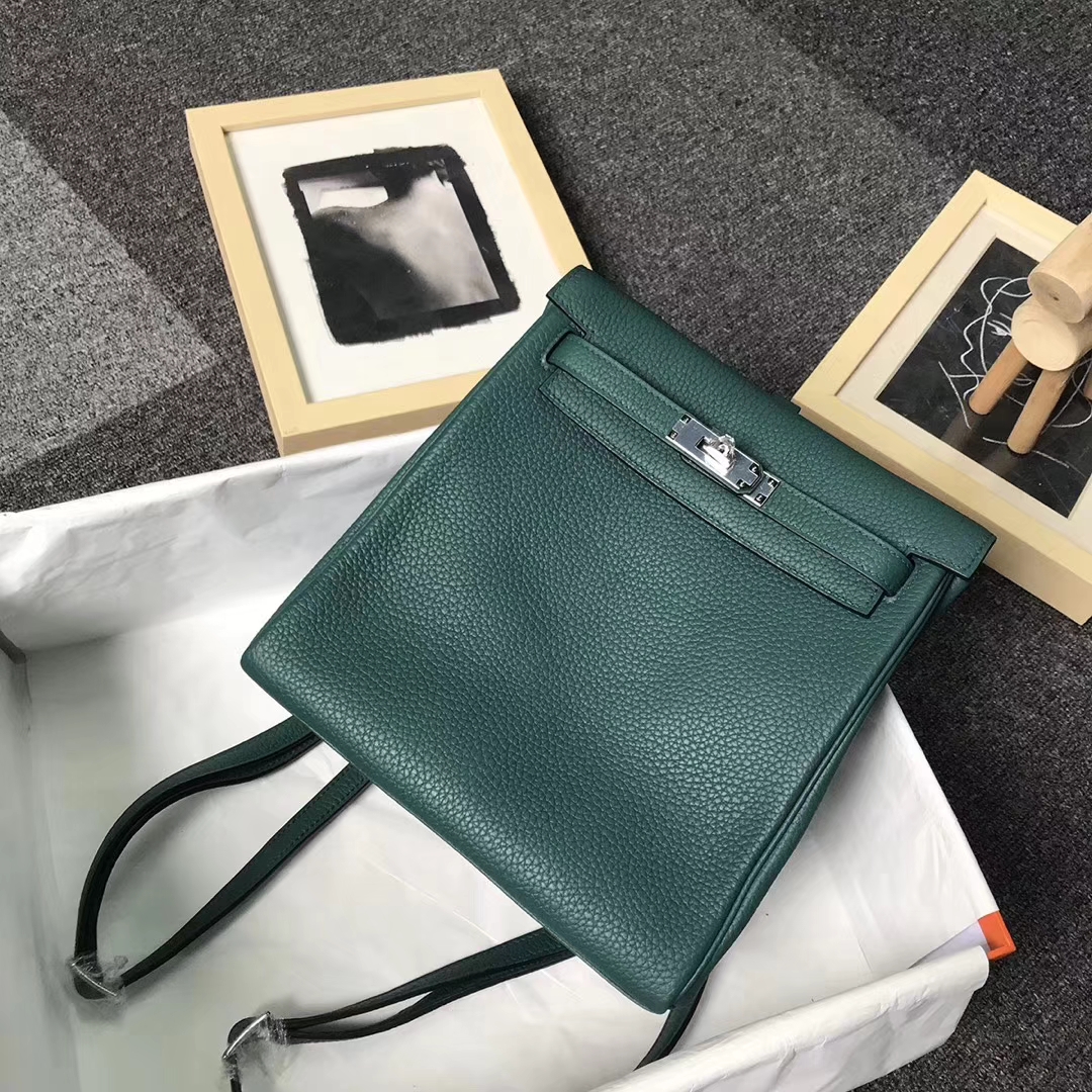 Hermès（爱马仕）Kelly ado PM 孔雀绿 现货