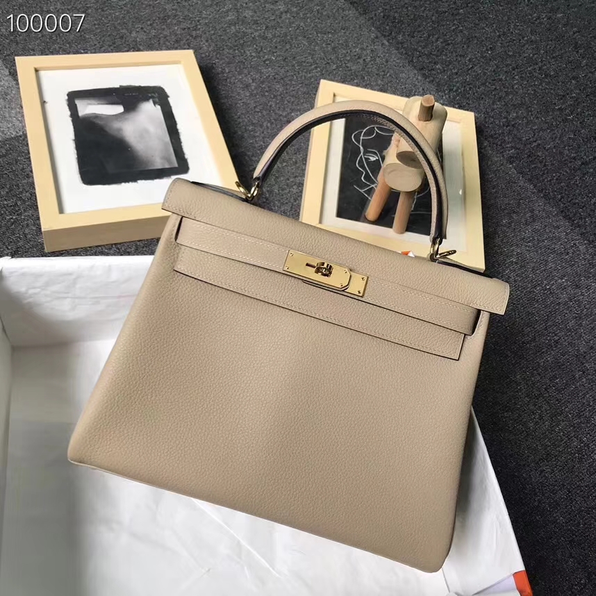 Hermès（爱马仕）S2 风衣灰 原厂御用顶级小牛皮 Kelly 28 金扣 现货