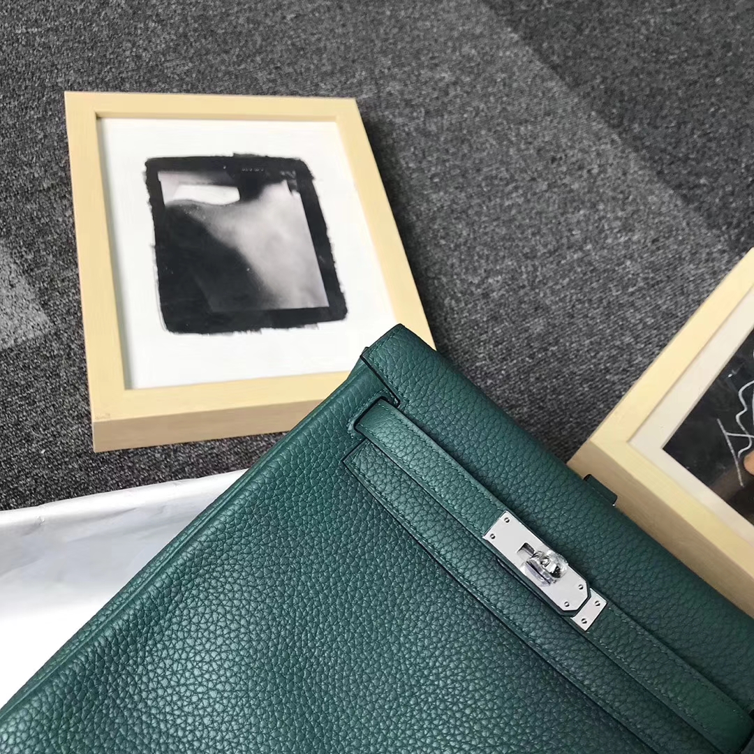 Hermès（爱马仕）Kelly ado PM 孔雀绿 现货