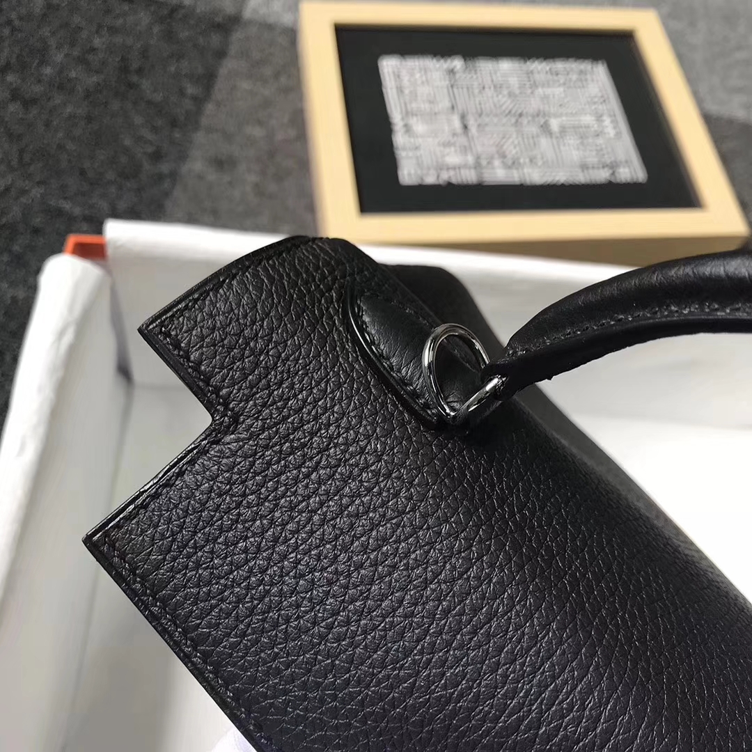 Hermès（爱马仕）CK89黑色 togo小牛皮 Kelly25 银扣 全手工 现货