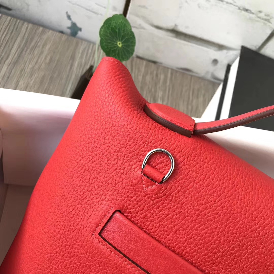Hermès（爱马仕）S5番茄红 原厂御用顶级小牛皮 2424 银扣