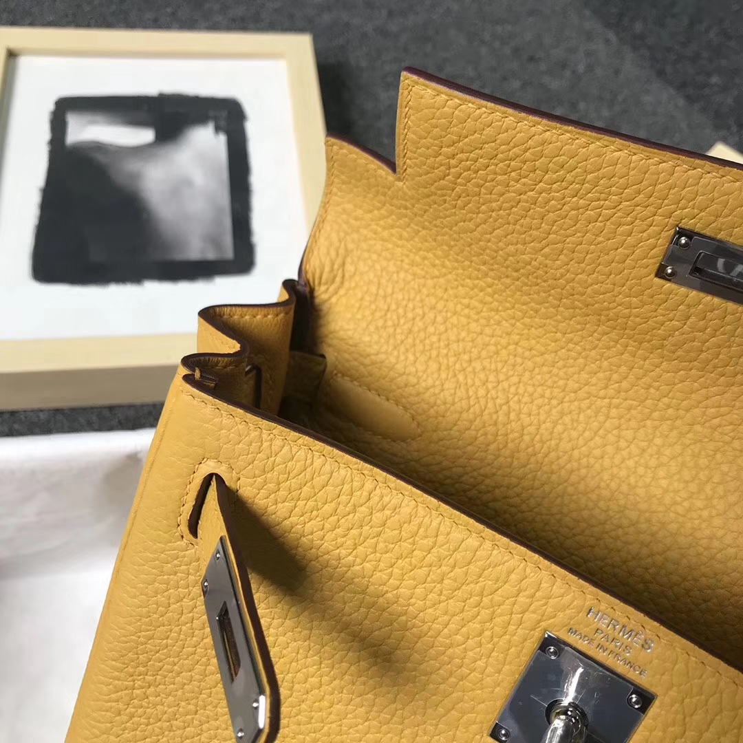 Hermès（爱马仕）Kelly ado PM 琥珀黄 现货