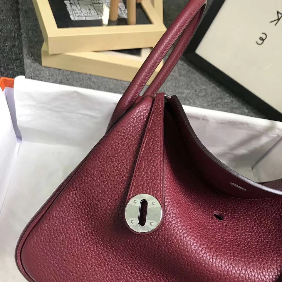 Hermès（爱马仕）K1 石榴红 原厂御用顶级TC 皮 Lindy 26 银扣