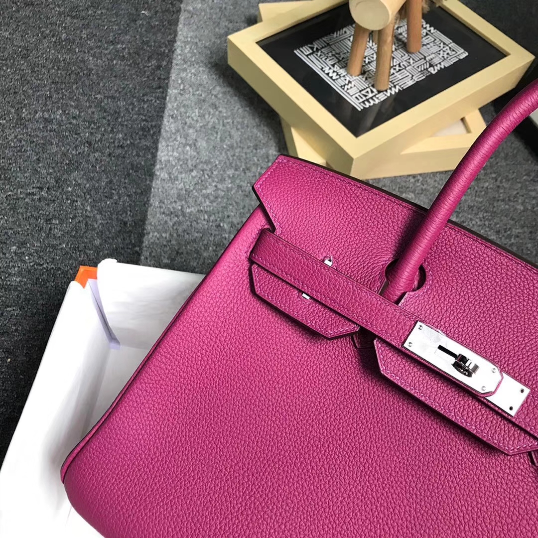 Hermès（爱马仕）K5 托斯卡 原厂御用顶级小牛皮 Birkin 30 银扣