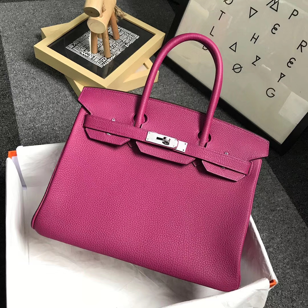 Hermès（爱马仕）K5 托斯卡 原厂御用顶级小牛皮 Birkin 30 银扣