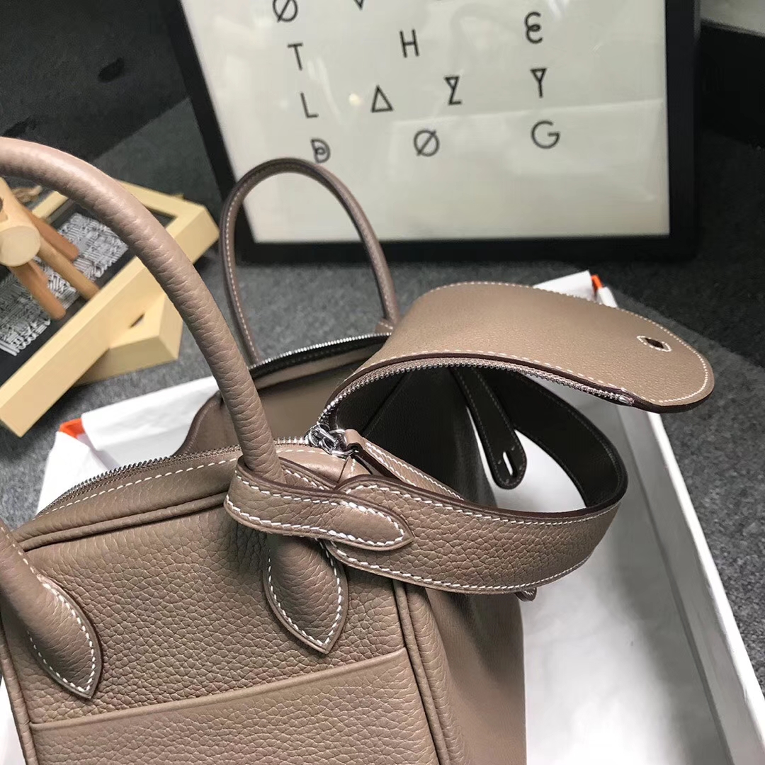 Hermès（爱马仕）CK18 大象灰 原厂御用顶级TC 皮 Lindy 26 银扣 现货