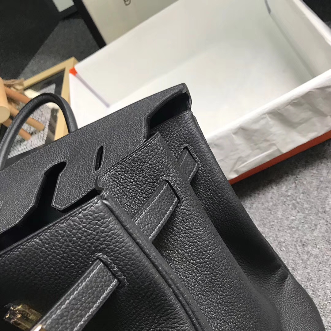 Hermès（爱马仕）石墨灰 原厂御用顶级小牛皮 Birkin 40 金扣