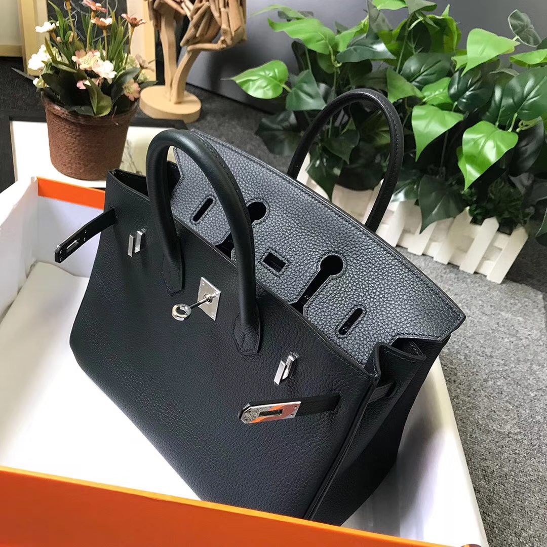Hermès（爱马仕）柏树绿 原厂御用顶级小牛皮 Birkin 25 银扣 现货
