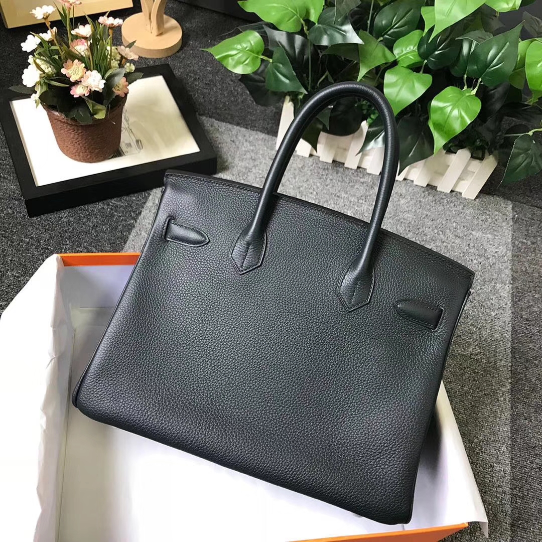 Hermès（爱马仕）柏树绿 原厂御用顶级小牛皮 Birkin 30 银扣 现货