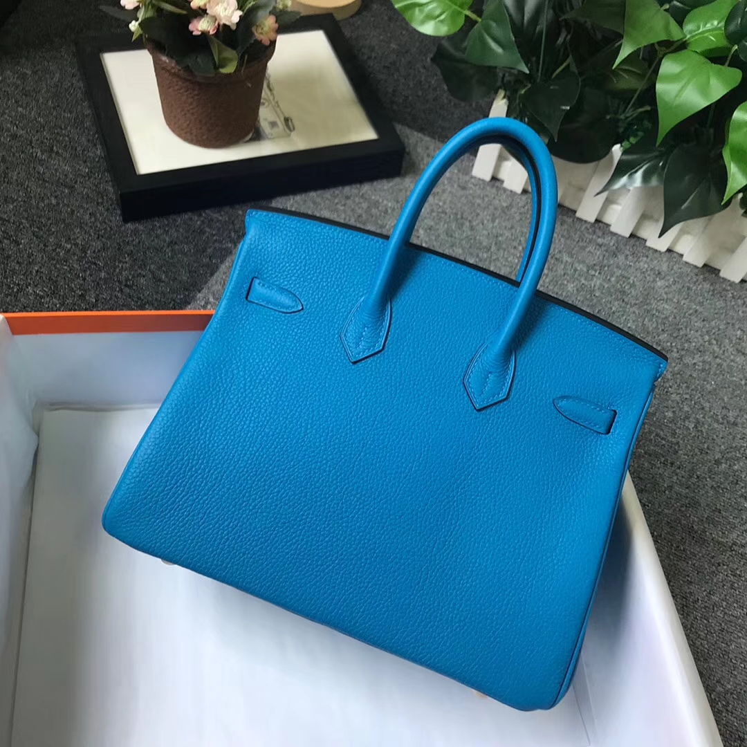 Hermès（爱马仕）B3 坦桑尼亚蓝 原厂御用顶级小牛皮 Birkin 25 金扣 现货