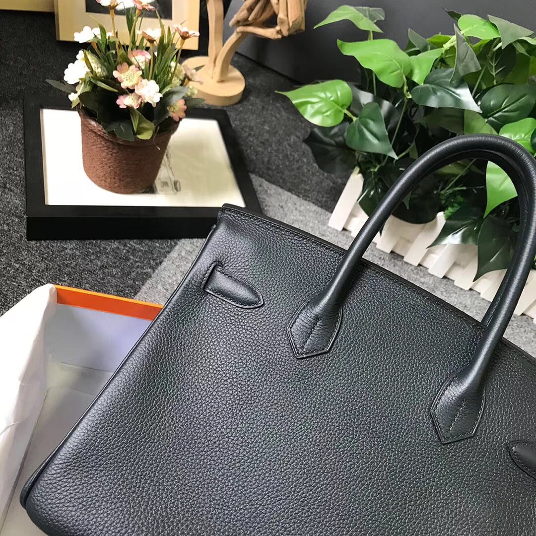 Hermès（爱马仕）柏树绿 原厂御用顶级小牛皮 Birkin 30 银扣 现货