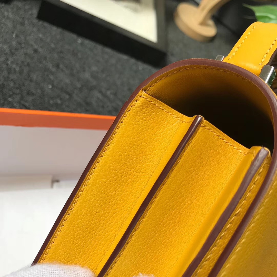 Hermès（爱马仕）9D琥珀黄 原厂御用顶级Ever Color皮 2002-20 现货 20cm