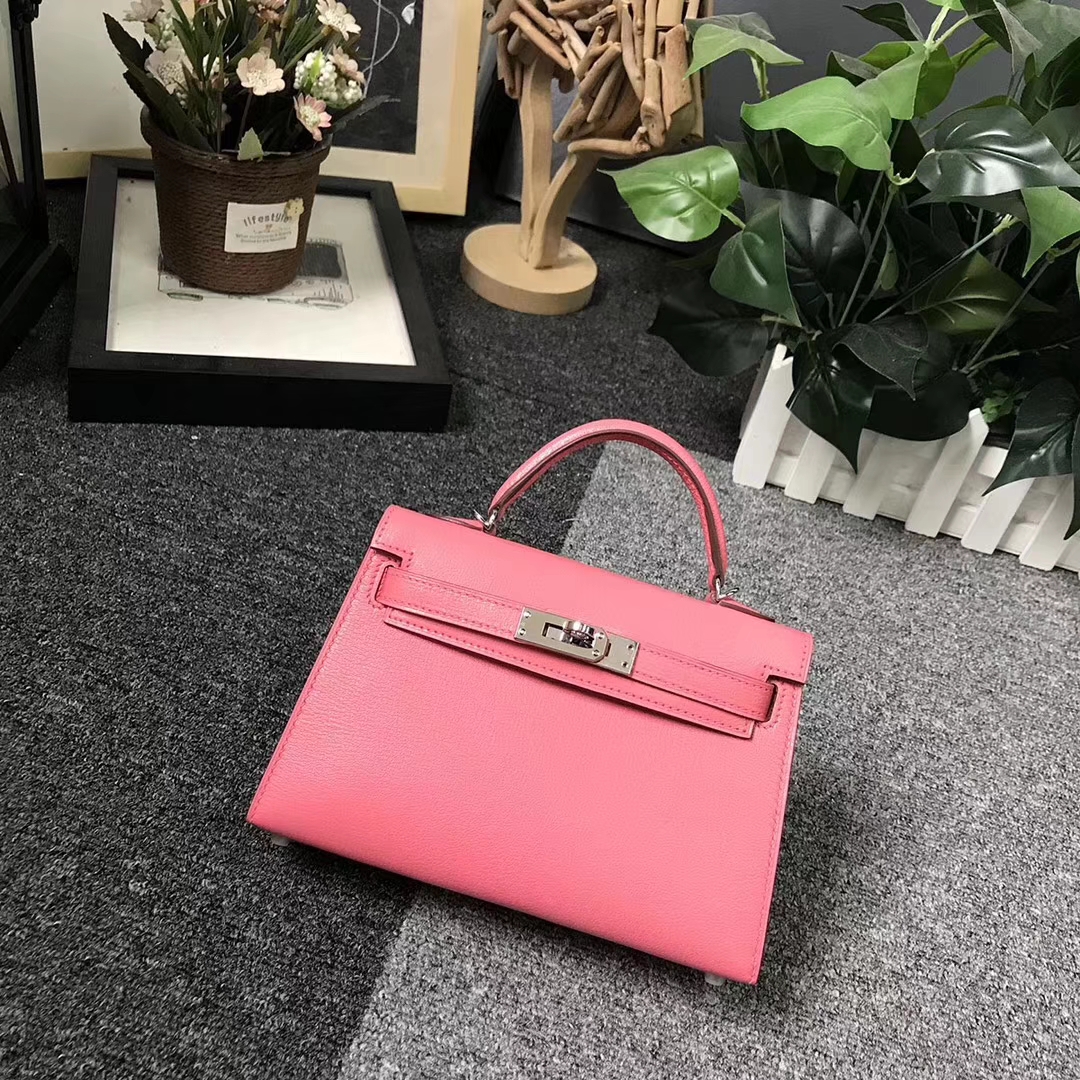 Hermès（爱马仕）8W新唇膏粉 原厂御用顶级Epsom 皮 Mini Kelly 二代 金扣 现货