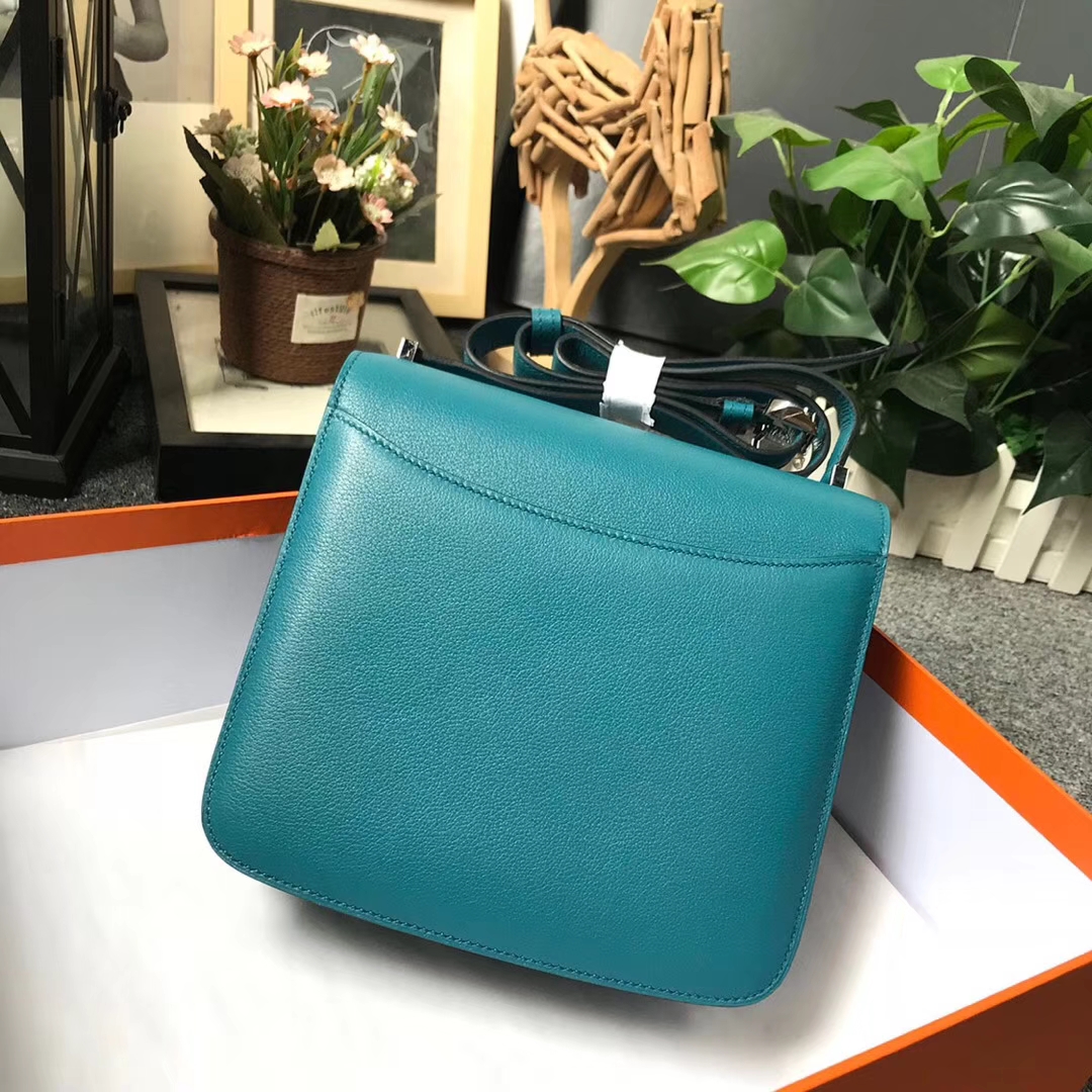 Hermès（爱马仕）7F孔雀蓝 原厂御用顶级Ever Color皮 2002-20 现货 20cm