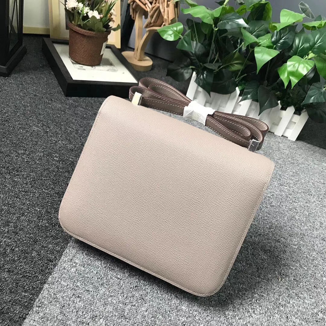 Hermès（爱马仕）M8 沥青灰 原厂御用顶级Epsom 皮 Constance 24 银扣