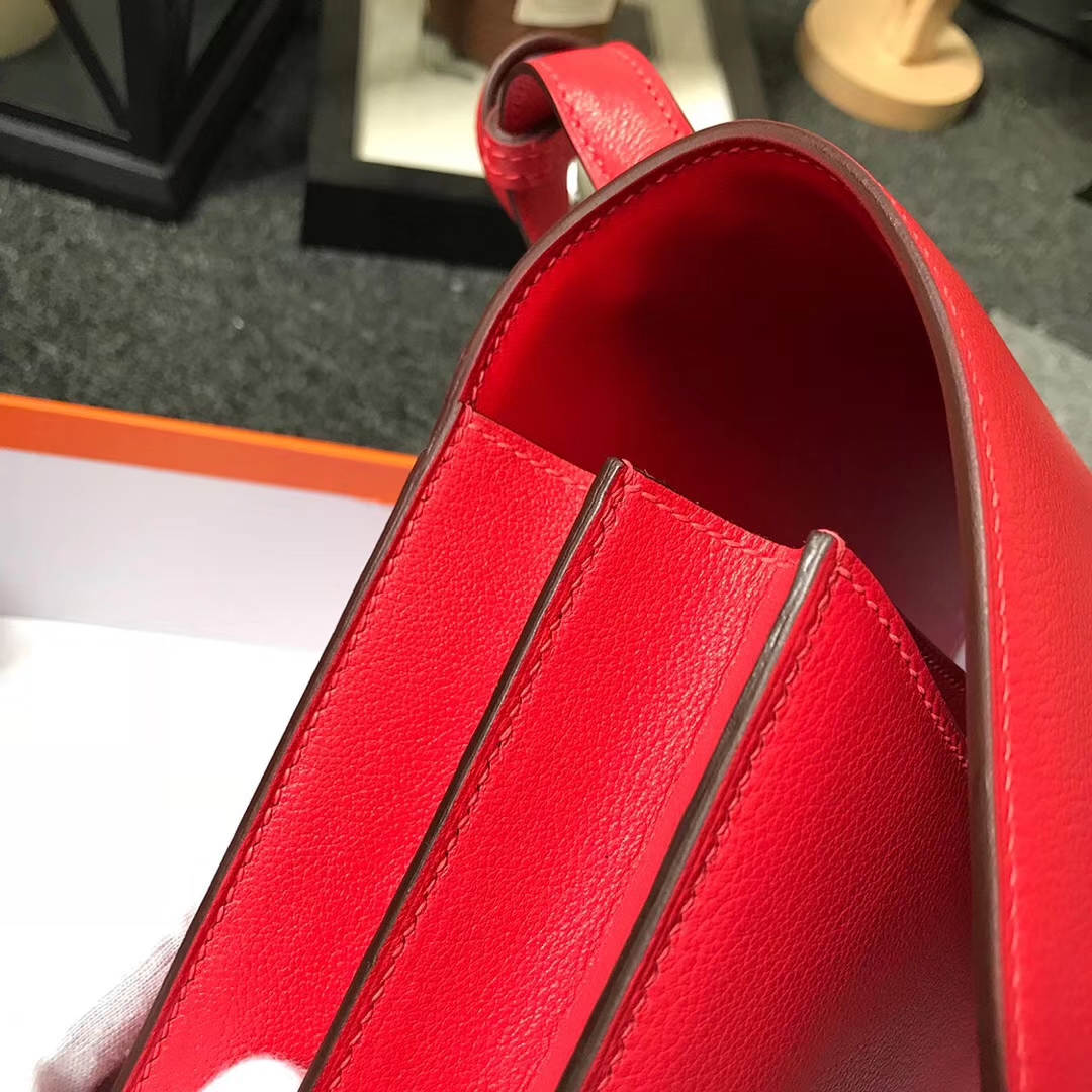 Hermès（爱马仕）Q5 中国红 原厂御用顶级Ever Color皮 2002-20 现货