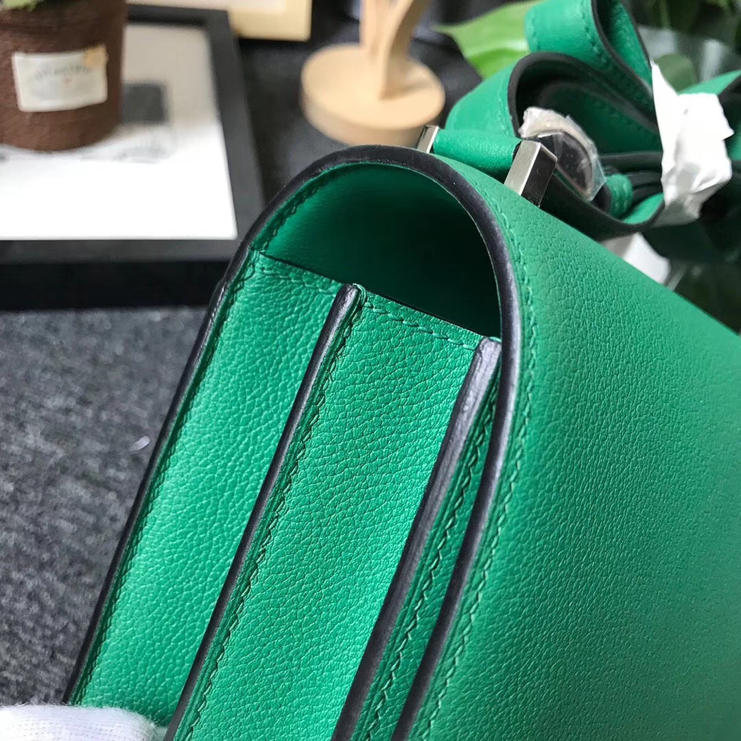 Hermès（爱马仕）U4丝绒绿 原厂御用顶级Ever Color 皮 2002-20 现货