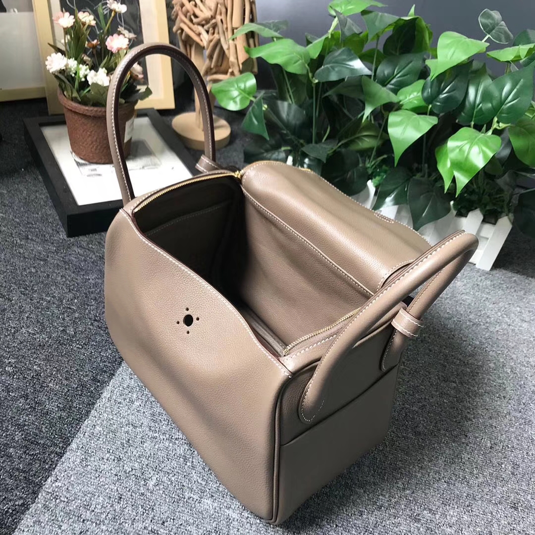Hermès（爱马仕）CK18 大象灰 原厂御用顶级ever color 皮 Lindy 26 金扣