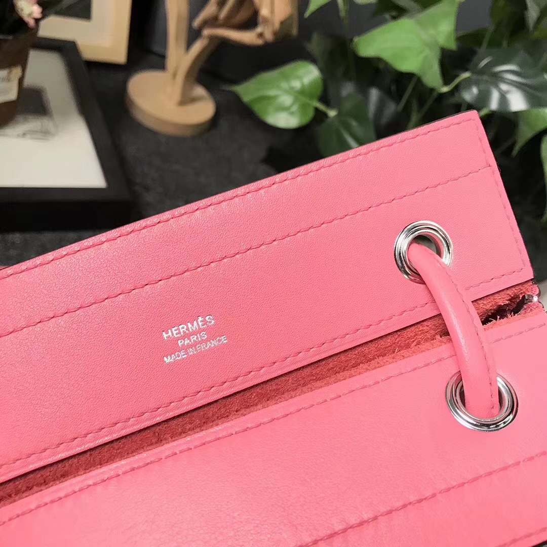 Hermès（爱马仕）Aline 艾琳包 新唇膏粉 原厂御用顶级Swift 皮 21cm