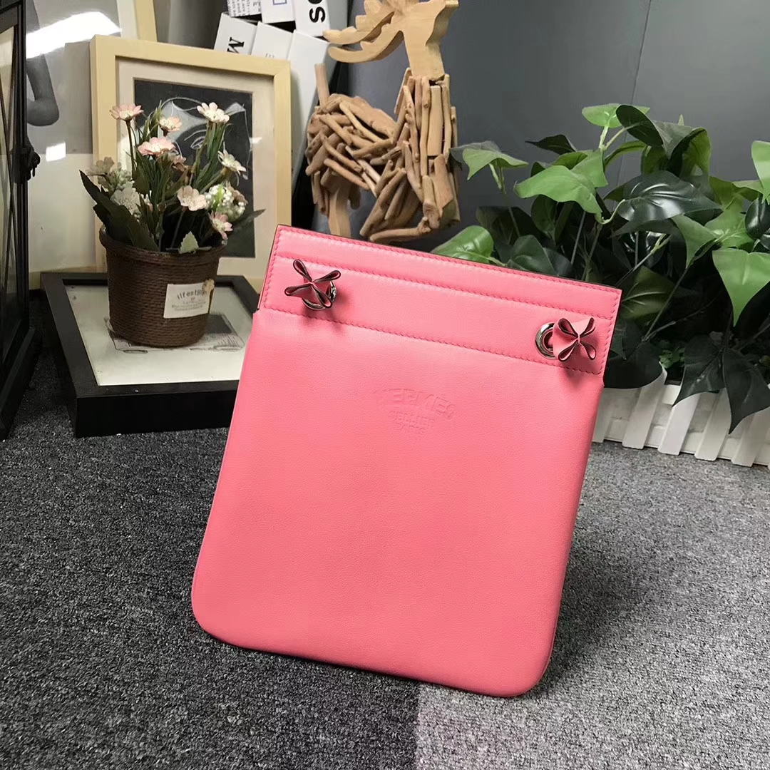 Hermès（爱马仕）Aline 艾琳包 新唇膏粉 原厂御用顶级Swift 皮 21cm