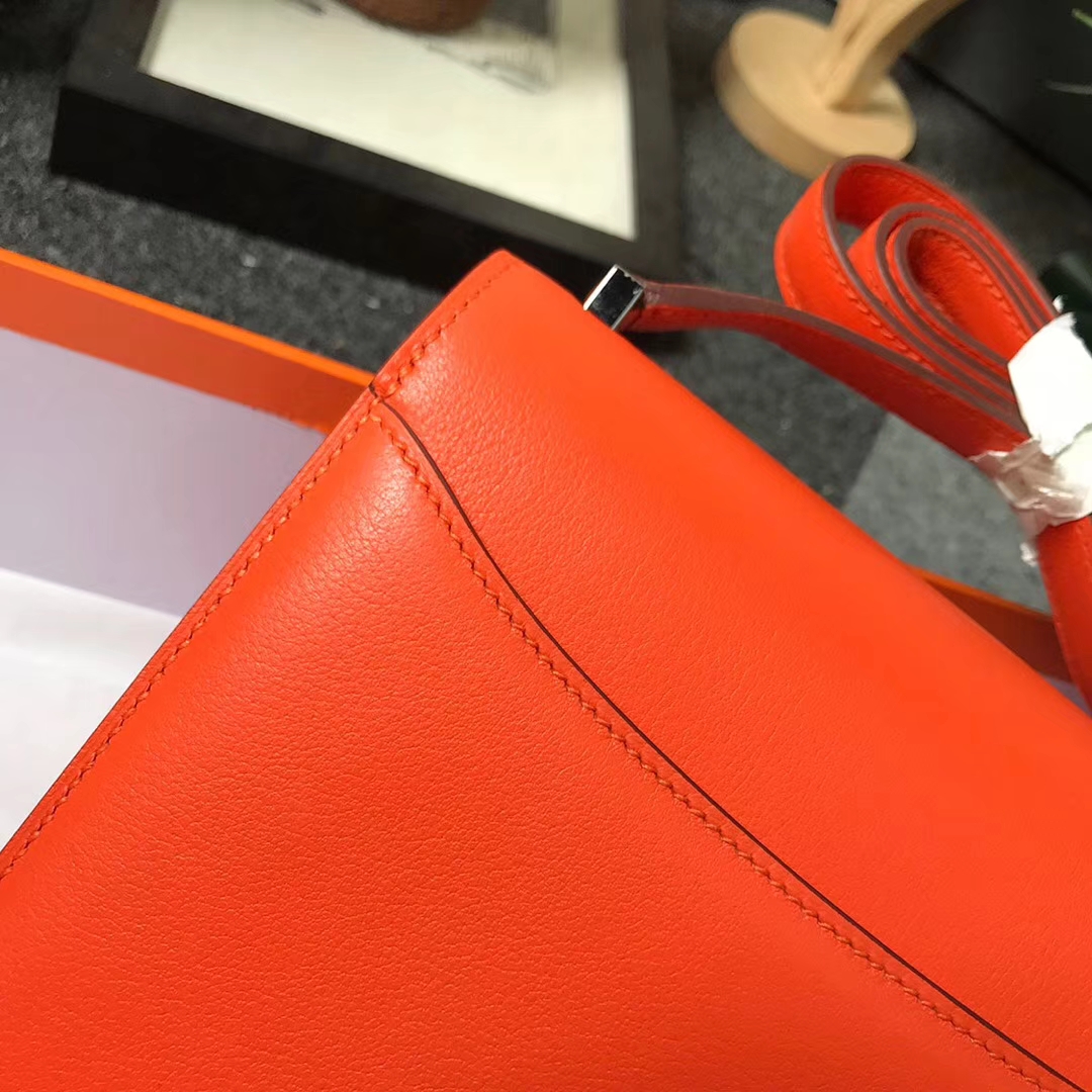 Hermès（爱马仕）93 经典橙色 原厂御用顶级Ever Color皮 2002-20 现货