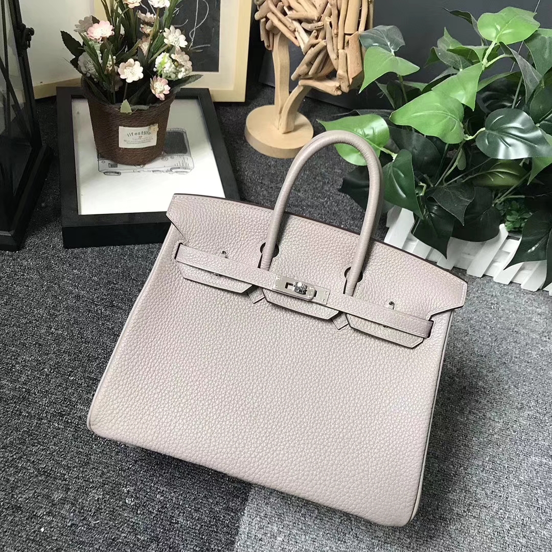 Hermès（爱马仕）M8 沥青灰 原厂御用顶级小牛皮 Birkin 25 金扣 现货