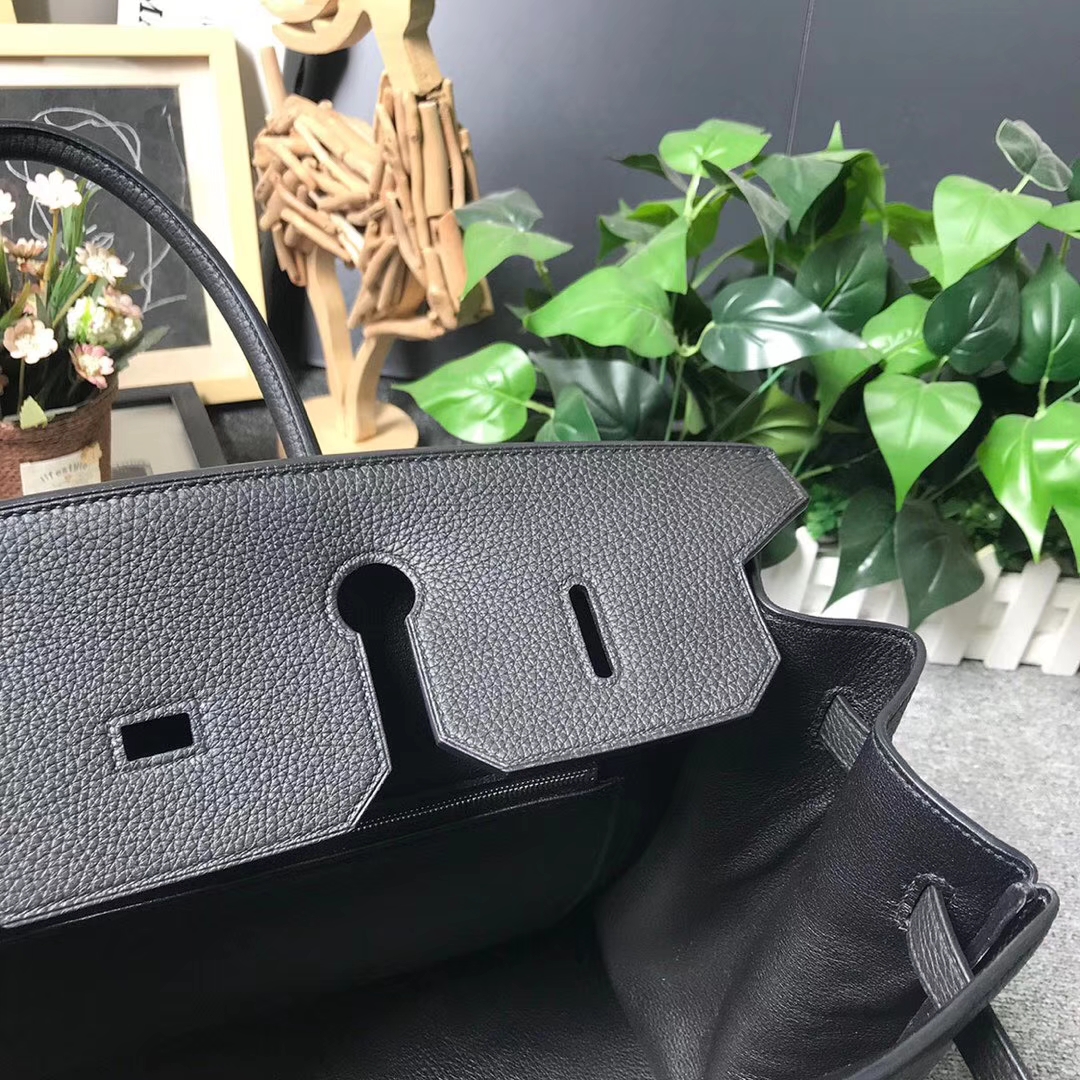 Hermès（爱马仕）CK89 黑色 原厂御用顶级小牛皮 Birkin 40 银扣 现货