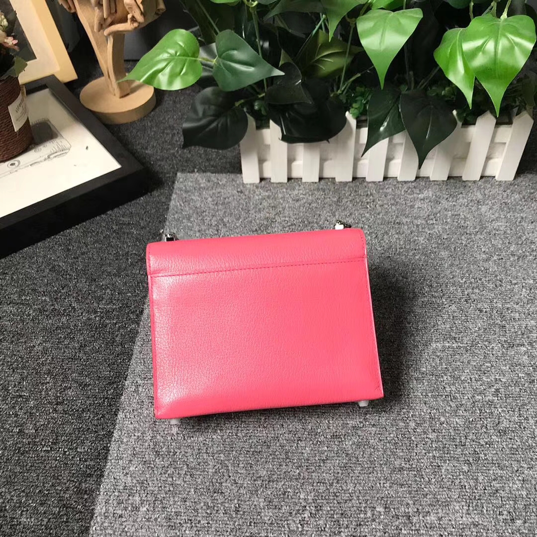 Hermès（爱马仕）8W新唇膏粉 原厂御用顶级山羊皮 Verrou 银扣 现货