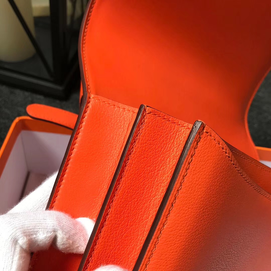 Hermès（爱马仕）93 经典橙色 原厂御用顶级Ever Color皮 2002-20 现货