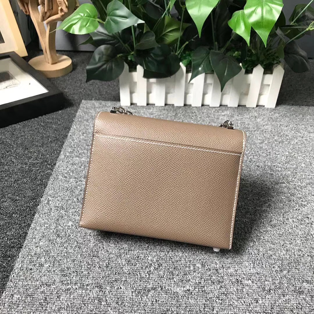 Hermès（爱马仕）CK18 大象灰 原厂御用顶级Epsom 皮 Verrou 插销包 现货